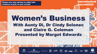 Womens business title card